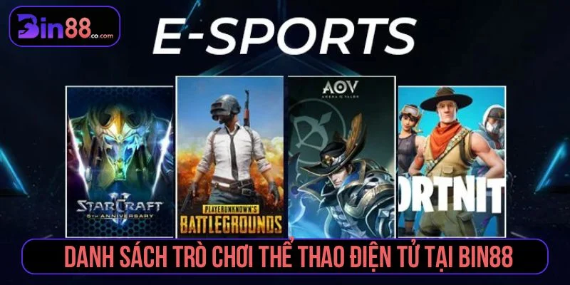 Bin88 có nhiều trò chơi thể thao điện tử hấp dẫn