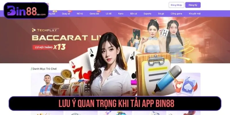Tải App Bin88 Mới Nhất – Cài Nhanh, Nhận Ưu Đãi Cực Khủng Lưu ý quan trọng khi tải app Bin88